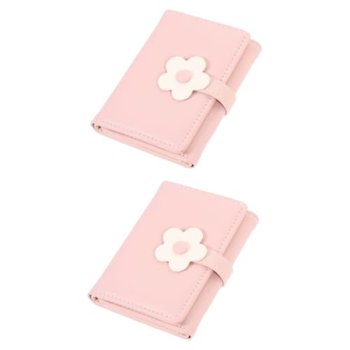 WRITWAA 2stücke Blumenportemonnaie Für Damen Dreifach Gefaltete Pu-Leder Geldbörse Mit Fächern Für Karten Und Münzen Modisches Accessoire Für Mädchen Und Frauen von WRITWAA