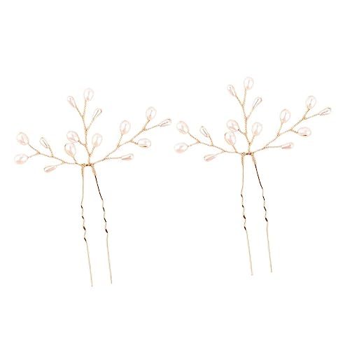 WRITWAA 2stücke Braut Haarnadeln Mit Perlen Decor Haar Gabeln Hochzeit Haarschmuck Haarteile Für Braut Kopf Schmuck WRITWAA 2stücke Braut Haarnadeln Mit Perlen Decor Haar Gabeln Hochzeit Haarschmuck Haarteile Für Braut Kopf Schmuck von WRITWAA