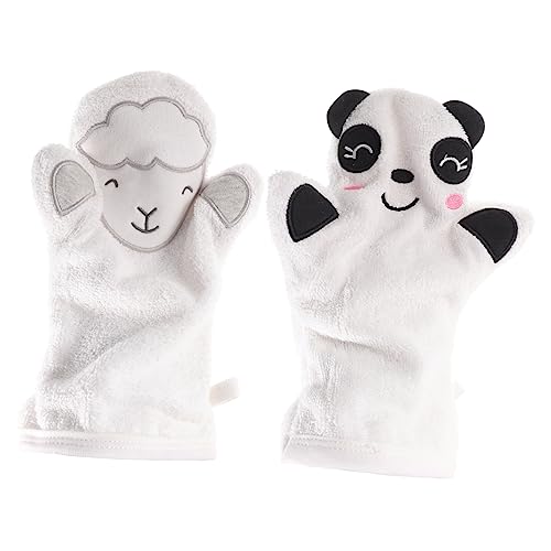 WRITWAA 2stücke Duschhandschuh Peeling-badehandschuhe Hautreinigungshandschuhe Kompakter Peeling-fäustling Peeling-handschuh Für Mädchen Duschhandschuhe Hautschrubb-fäustlinge von WRITWAA