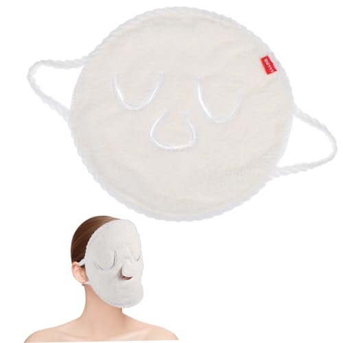 WRITWAA 2stücke Feuchtigkeitsfördernde Gesichtsmaske Handtuch Korallenvlies Für Heiße Und Kalte Anwendungen Anti-aging Gesichtspflege Für Empfindliche Haut von WRITWAA