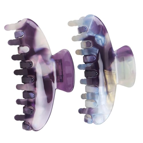 WRITWAA 2stücke Große Haarklammer Für Dickes Haar Farbenfrohe Haarspangen Für Damen Bad Gesichtwaschen Und Stilvolle Hochsteckfrisuren von WRITWAA