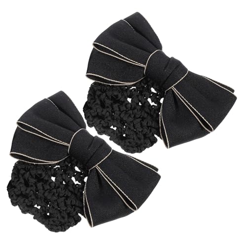 WRITWAA 2stücke Haarnetz Für Damen Professionelle Haarspangen-dutt-abdeckung Snood-netz Mit Haar Clip Stilvolles Kopfschmuck Für Verschiedene Anlässe von WRITWAA