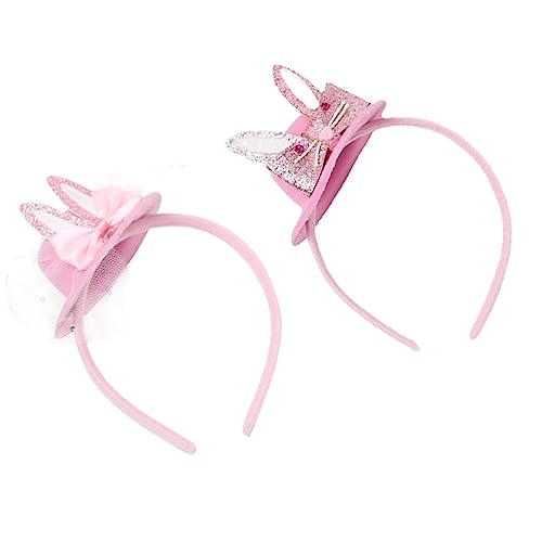 WRITWAA 2stücke Hasenohren Stirnband Aus Filz Hasenohren Kopfschmuck Für Ostern Party Kopfschmuck Geeignet Für Kopfgrößen Kaninchenohr Haarband Für Mädchen von WRITWAA