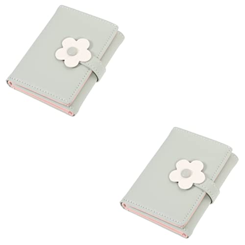 WRITWAA 2stücke Kleine Blumen Geldbörse Aus Pu-Leder Faltbares Damen Portemonnaie Mit Karten Und Münzfach Für Alltag Und Reisen Stilvoll Und Praktisch Für Frauen Und Mädchen von WRITWAA