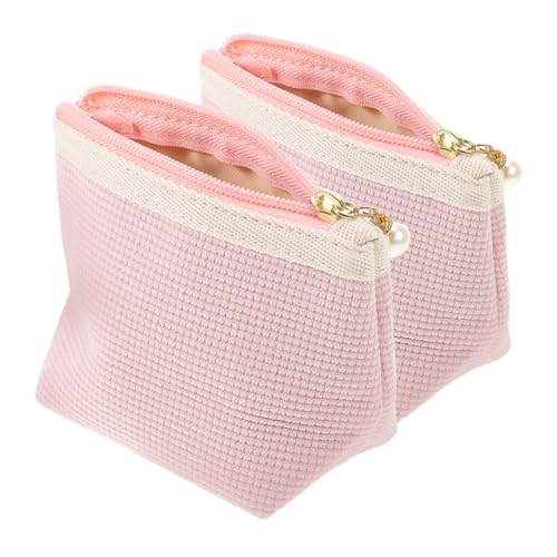 WRITWAA 2stücke Kleine Tragbare Kosmetiktasche Für Damen Reise-Makeup-Tasche Staub Und Wasserabweisendes Design Raum Für Lippenstifte Und Kleine Gegenstände Für Handtasche Und Reisen von WRITWAA