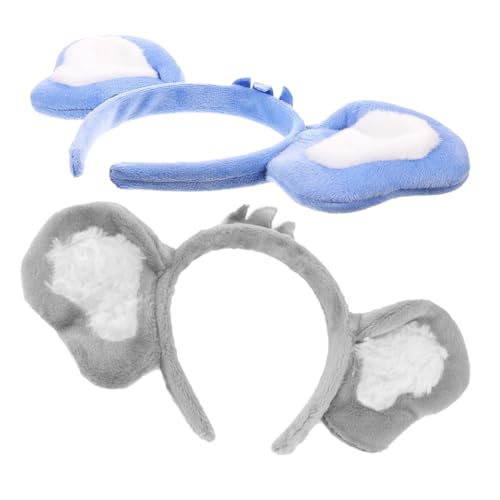 WRITWAA 2stücke Koala-ohr-stirnbänder Flauschig Für Erwachsene Tierhaarband Verkleidungs-stirnband Festliche Accessoires Stoff-stirnbänder Kostüm-haarband Urlaubs-stirnband von WRITWAA