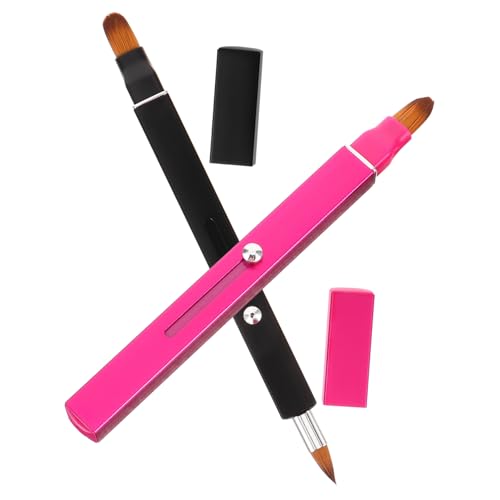 WRITWAA 2stücke Lippenpinsel Einziehbarer Für Lippenstift Und Lipgloss Mit Kappe Für Unterwegs Make-up-tool Für Frauen von WRITWAA