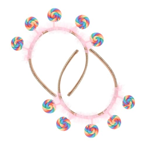 WRITWAA 2stücke Lollipop Haarbänder Für Mädchen Süßes Pinkes Design Vielseitig Für Geburtstagsfeiern Und Tägliches Tragen Charmante Kopfbedeckung Mit Lutscher-thema WRITWAA 2stücke Lollipop Haarbänder Für Mädchen Süßes Pinkes Design Vielseitig Für Geburtstagsfeiern Und Tägliches Tragen Charmante Kopfbedeckung Mit Lutscher-thema von WRITWAA