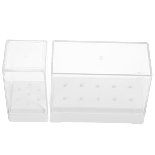 WRITWAA 2stücke Nagelbohrerständer Aufbewahrungsbehälter Für Nagelbohrer Organizer Zur Ordnung Und Einfachen Nutzung Zu Hause Studio von WRITWAA