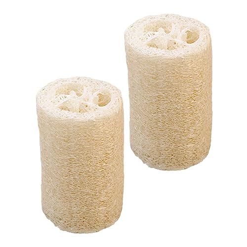 WRITWAA 2stücke Natürliche Luffa Dusche Pinsel Baden Reiben Handtuch Massage Bade Pinsel Körpermassage Peeling Für Hautpflege von WRITWAA