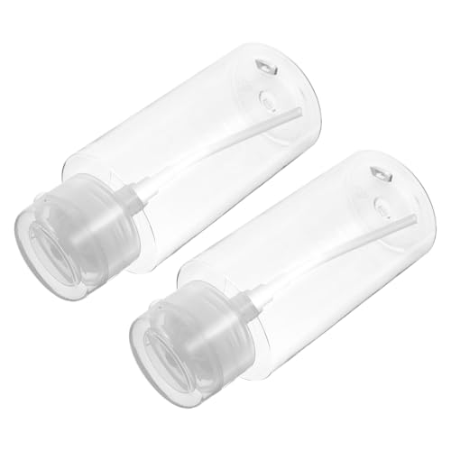 WRITWAA 2stücke Pumpflasche Mit Push-down-mechanismus Leere Flasche Für Nagellackentferner Und Make-up-entferner Fassungsvermögen Auslaufsicher Und Wiederverwendbar von WRITWAA