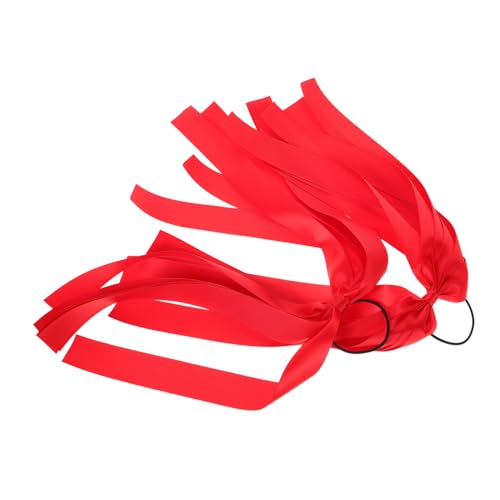 WRITWAA 2stücke Rote Haarschleife Mit Schleifenakzent Haargummi Aus Strapazierfähigem Gummi Haarseil Mit Schleife Für Pferdeschwanzhalter Haarschleifen Aus Seidensatin Für Mädchen Und von WRITWAA