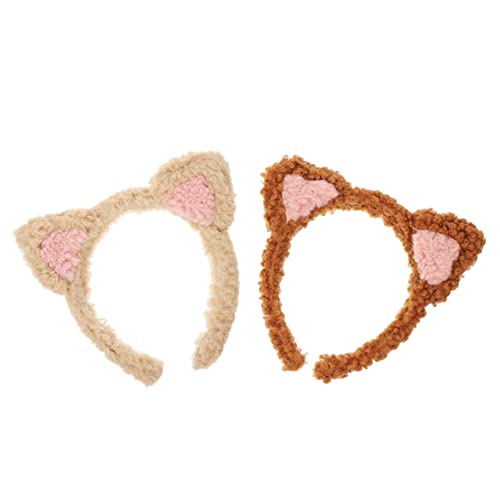 WRITWAA 2stücke Stirnband Für Damen Zum Gesichtswaschen Und Make-up Mit Katzenohren-design Elastisch Und Bequem Geeignet Für Spa Pyjamapartys Und Hautpflege von WRITWAA