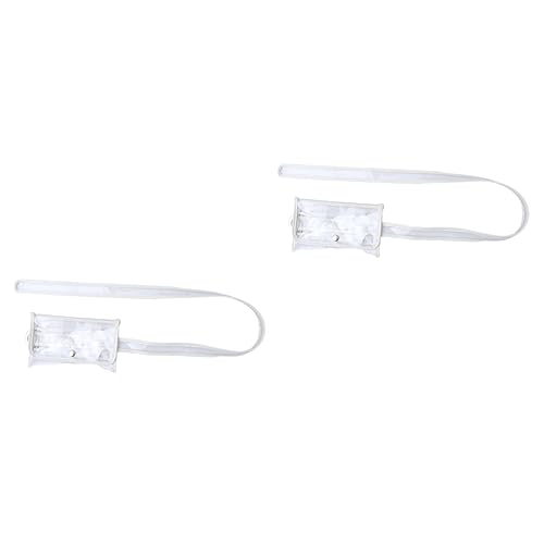 WRITWAA 2stücke Transparente Handtasche Für Damen Verstellbare PVC-Belt-geldbörse Eleganter Münzbeutel Für Handy Lippenstift Und Mehr Für Alltag Und Ausgehen von WRITWAA