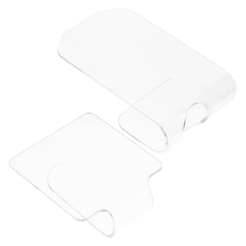 WRITWAA 2stücke Transparente Kosmetikpaletten Für Maniküre Mit Eyeliner-make-up-paletten Lidschattenpaletten Und Mischschalen Für Nagellack Handpaletten Für Aquarell Öl Acryl Und von WRITWAA