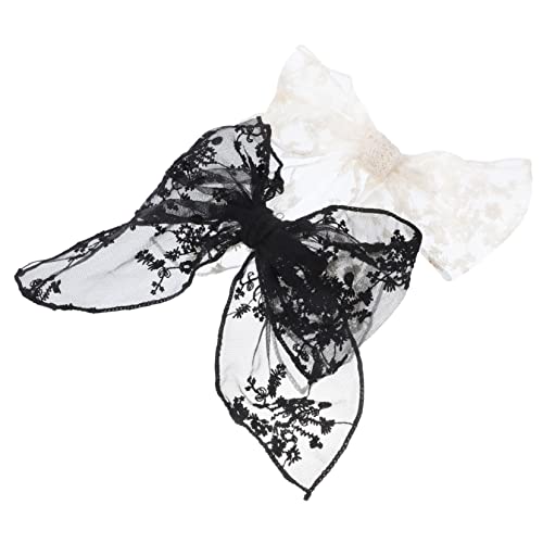 WRITWAA 2stücke Vintage Haarschmuck Damen Schleifen Haarspangen Metall Spitze Haarschleifen Mädchen Große Bogen Clips Zubehör Hochzeit Geburtstag von WRITWAA