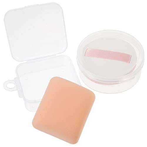 WRITWAA 2stücke Wiederverwendbare Puderquasten Für Frauen Kosmetik Schwämme Für Make-up Praktisches Make-up Werkzeug Für Foundation Blush Concealer Und Highlighter von WRITWAA