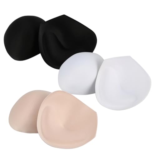 WRITWAA 3 -Einsätze Push-up-Bandeau- -Pads Badeanzüge Brustband -Polsterung -Pads-Einsätze abiye elbiseler Abendkleider Bikini s abendkleidee -Einlagen -Schwammpolster von WRITWAA