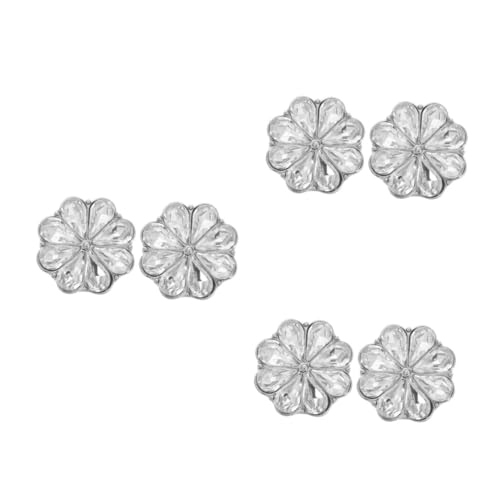 WRITWAA 3 Paar Einzigartige Dekorative Legierung in Blumenform Für Geschäftsveranstaltungen Elegantes Hemd-accessoire WRITWAA 3 Paar Einzigartige Dekorative Legierung in Blumenform Für Geschäftsveranstaltungen Elegantes Hemd-accessoire von WRITWAA