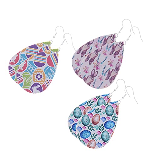 WRITWAA Osterohrringe 3 Paar Frauen Wassertropfen Leder Modeschmuck Für Damen 14 16 17 WRITWAA Osterohrringe 3 Paar Frauen Wassertropfen Leder Modeschmuck Für Damen 14 16 17 von WRITWAA