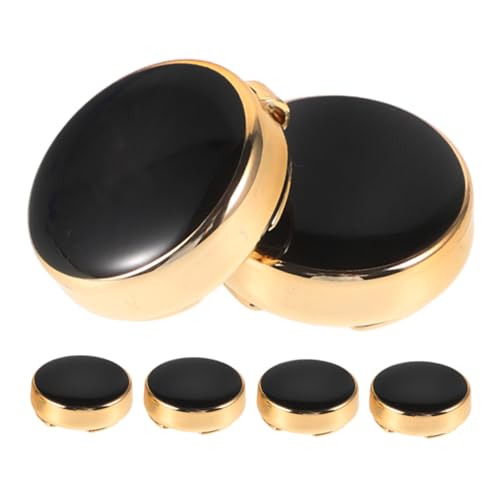 WRITWAA 3 Paare Manschettenknopf überzüge aus Zinklegierung Stilvolle Button Covers für Herrenanzug Vielseitig für Hochzeit Business und Festliche Anlässe Stilvolle Hemdknopf abdeckungen von WRITWAA
