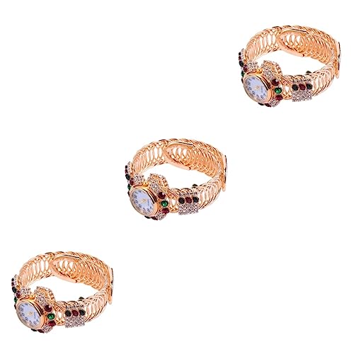 WRITWAA 3 STK Armbanduhr digitales Uhrenarmband Armreifen für Damen Frauen Digitale Uhren Schmuck für Mädchen merksam Watches Fitnessuhr Damenuhr Quarzuhr aus Legierung Modeuhr für Mädchen von WRITWAA