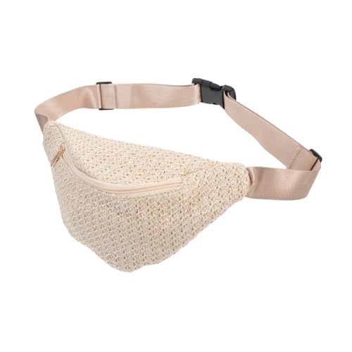WRITWAA 3stücke Modische Bauchtasche Aus Geflochtenem Sommerliche Umhängetasche Für Damen Und Herren Für Festivals Und Reisen Elegante Umhängetasche Im Raffinierten -Design von WRITWAA