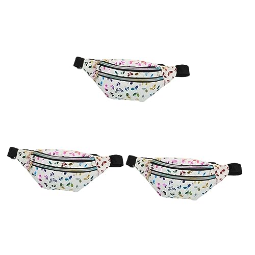 WRITWAA 3stücke Damen Umhängetasche Mit Reißverschluss Modische Farbenfrohe Bauchtasche Praktische Schultertasche Für Handy Kleinigkeiten Für Freizeit Reisen Shopping Stilvolle Tasche von WRITWAA