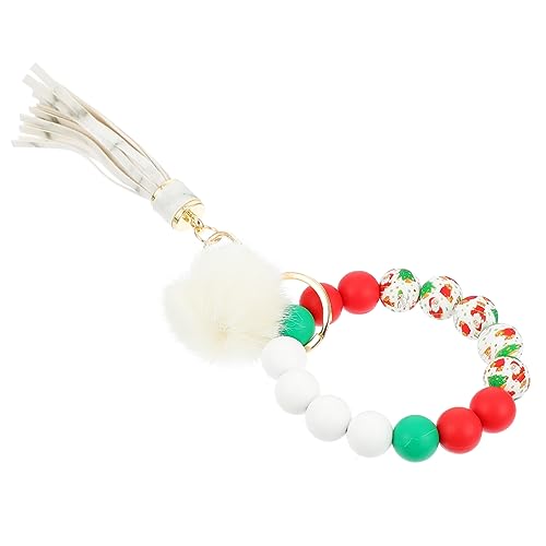 WRITWAA 3stücke Eleganter Quasten Schlüsselanhänger Mit Pompon Weißer Schlüsselanhänger Dekoration Modisches Accessoire Für Schlüssel Und Handtaschen Für Und Projekte von WRITWAA