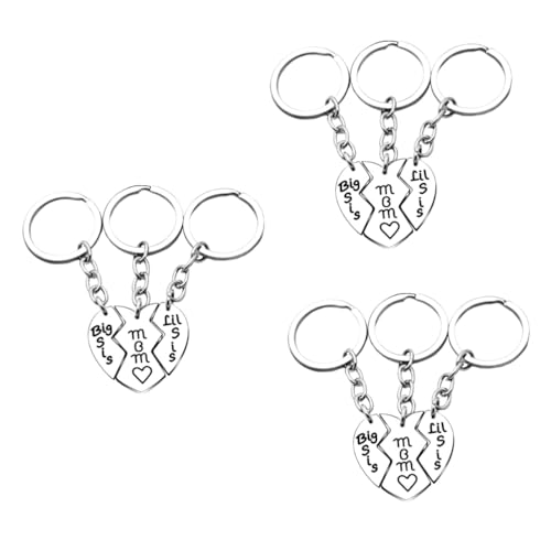 WRITWAA 3 Stück Schlüsselanhänger- Kreative Buchstaben „Mama“ Großer Schlüsselanhänger Für Tasche Handy Autoschlüssel Dekoration Muttertagsgeschenk von WRITWAA