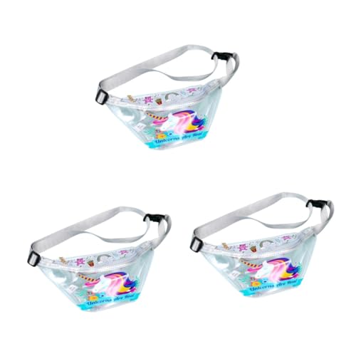WRITWAA 3stücke Titel Stylische wasserdichte Bauchtasche Mit Einhorn-Design Verstellbare Hüfttasche Für Damen Für Reisen Shopping Und Outdoor-aktivitäten von WRITWAA