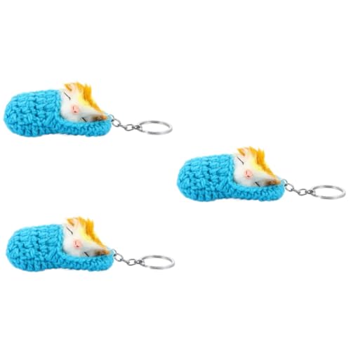 WRITWAA 3stücke Schlüsselanhänger Schlafende Kreatives Design Für Handtaschen Und Rucksäcke Robuste Und Bunte Dekoration Für Und Weihnachten Einzigartig Und Stilvoll Mit Feiner von WRITWAA