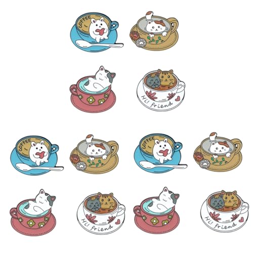 WRITWAA 3 Sätze Brosche Aus Katzen Legierung Körper Tasche Brosche Cartoon-abzeichen-brosche Abzeichen Brosche Rucksack-abzeichen-brosche Legierungsmaterial 4 Stück * 3 von WRITWAA