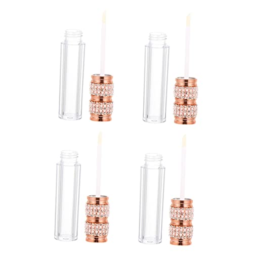 WRITWAA 3 Sätze Perlen Lip Balm Flaschen Leere Lip Gloss Tuben Für DIY Tragbare Und Auslaufsichere Behälter Für Lippenpflege Und Kosmetik 4 Stück * 3 von WRITWAA