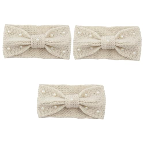 WRITWAA 3 Stk Gehäkeltes Stirnband Haarschmuck Für Damen Schals Für Frauen Bandana Für Frauen Haarschmuck Für Frauen Damen Schal Hüllen Für Frauen Stirnbänder Für Damen Perlenhaarband von WRITWAA
