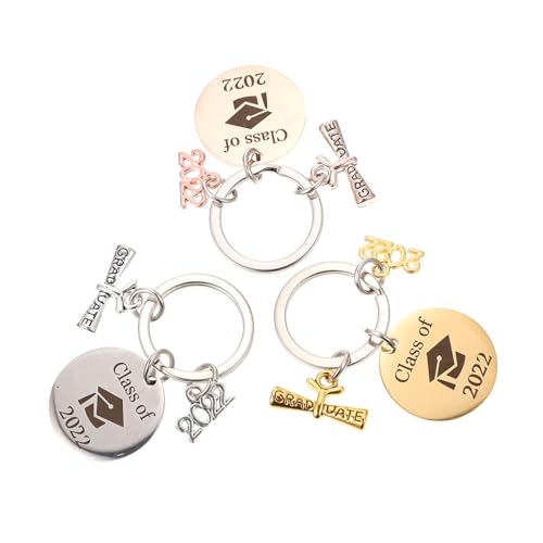WRITWAA 3stücke Teiliges Schlüsselanhänger Für Absolventen Hochwertige Abschlussgeschenke Mit Gravur Als Dekoration Graduierungsfeier Langlebig Und von WRITWAA