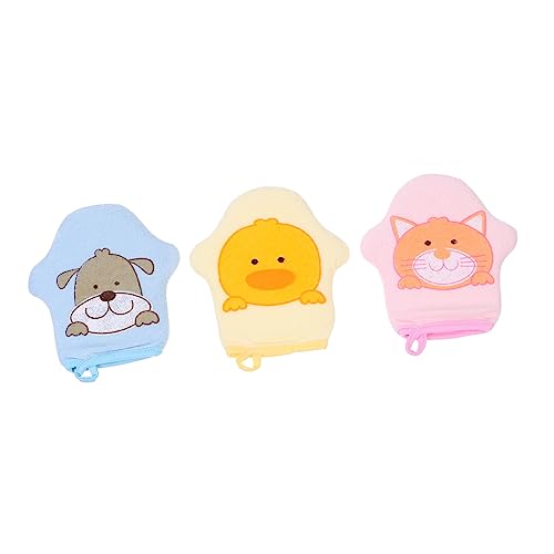 WRITWAA 3 Stück Badehandschuhe Cartoon Duschhandschuhe für Sanfte und Massage Exfolierende Bad für Junge Mädchen und Kleinkinder WRITWAA 3 Stück Badehandschuhe Cartoon Duschhandschuhe für Sanfte und Massage Exfolierende Bad für Junge Mädchen und Kleinkinder von WRITWAA