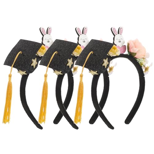 WRITWAA 3 Stück Cap Haarband für Kindergarten und Vorschulabschlussfeiern Fotorequisiten für Festliche Anlässe von WRITWAA