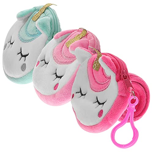WRITWAA 3 Stück Einhorn Slap Armbänder mit Münzfach Handgelenk Geldbörse Leichtes Partyzubehör für Mädchen Jungen Geburtstagsfeier Weihnachten von WRITWAA