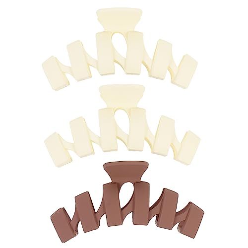 WRITWAA 3stücke Haarspange Für Frauen Groß Schlichte Haarspange Kopfschmuck Accessoires Mehrzweck Haarklammern Haarspangen von WRITWAA