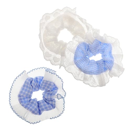 WRITWAA 3 Stück Haargummis für und Mädchen Elastische Haargummis mit Kariertem Design für und Vielseitig Einsetzbar von WRITWAA
