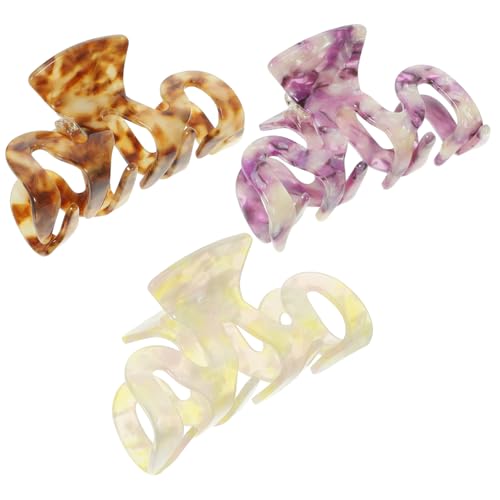 WRITWAA 3 Stück Haarnadel Haarklammer Clips groß Haarklemme Haarspangen für dünnes Haar Haarzubehör für Mädchen Haarspangen für Frauen mit dünnem Haar Acetatfolie von WRITWAA