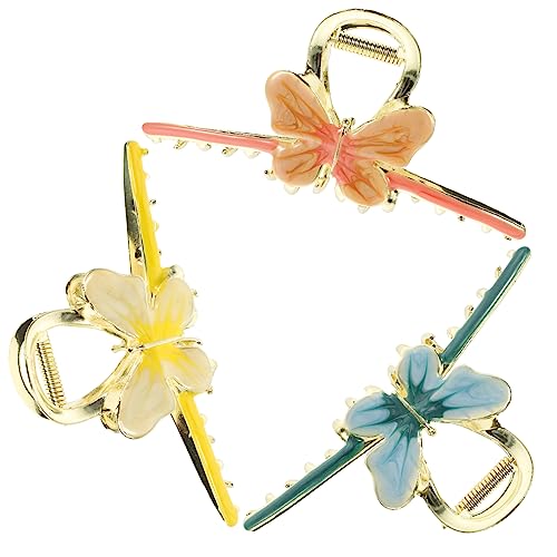 WRITWAA 3 Stück Haarnadel Haarspangen Für Frauen Haarschmuck Clips Für Dickes Haar Simulation Schmetterlingshaar Mädchen Haarspangen Schmetterlings Haarspangen Schmetterlings von WRITWAA