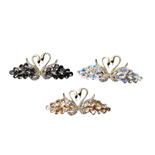 WRITWAA 3stücke Haarspangen Mit Dekorativem Blumenschmuck Strasssteinen Stilvolle Haarschmuck-accessoires Für Damen Und Hochzeiten von WRITWAA
