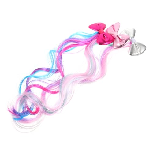WRITWAA 3 Stück Haarnadelschleife funkeln Frauen Mädchen Kind Clips Erweiterungen farbige Haarspangen Mädchen Haarzubehör Haarspangen Dekoration Haardekoration für Mädchen Legierung von WRITWAA