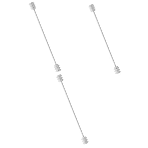 WRITWAA 3 Stück Herren Krawattennadel mit Spiralschraube Krawattenklammer für Hemdkragen Eleganter Anzug Pin Vielseitige Brosche für Formelle Anlässe und Alltag Silbernes Design von WRITWAA