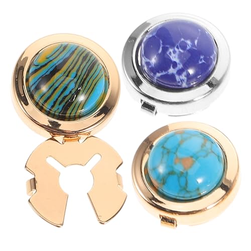 WRITWAA 3 Stück Manschettenknöpfe Metall für Herren Anzugaccessoires für Formelle Anlässe Langlebig und Vielseitig Einsetzbar für Hochzeiten und Feiern von WRITWAA