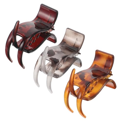 WRITWAA 3 Stück Haarklammern für Damen Pferdeschwanzhalter Rutschfeste Haarklammern für Dickes Haar Haaraccessoires für Alltag und Party von WRITWAA