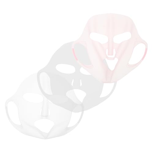 WRITWAA 3 Stück Silikon Gesichtsmaske mit Ohrhaken Rutsch Leicht und Wiederverwendbar für Hautpflege zu Hause Reisen Salon von WRITWAA