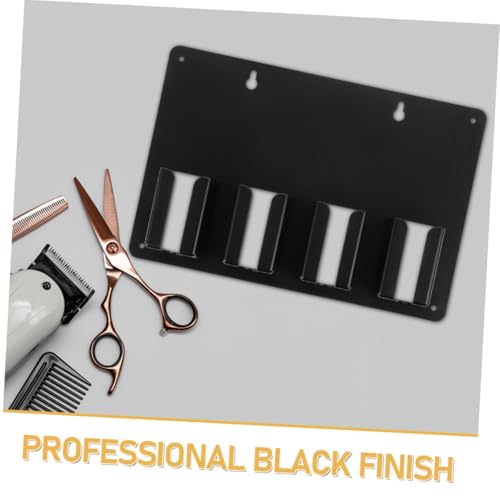 WRITWAA 3 Stück Teiliges Haarschneidemaschinen-halter Universeller Wandhalter für Friseurzubehör Schwarzer Haarschneider Organizer Platzsparender Halter für Haarschneidegeräte im Salon und von WRITWAA